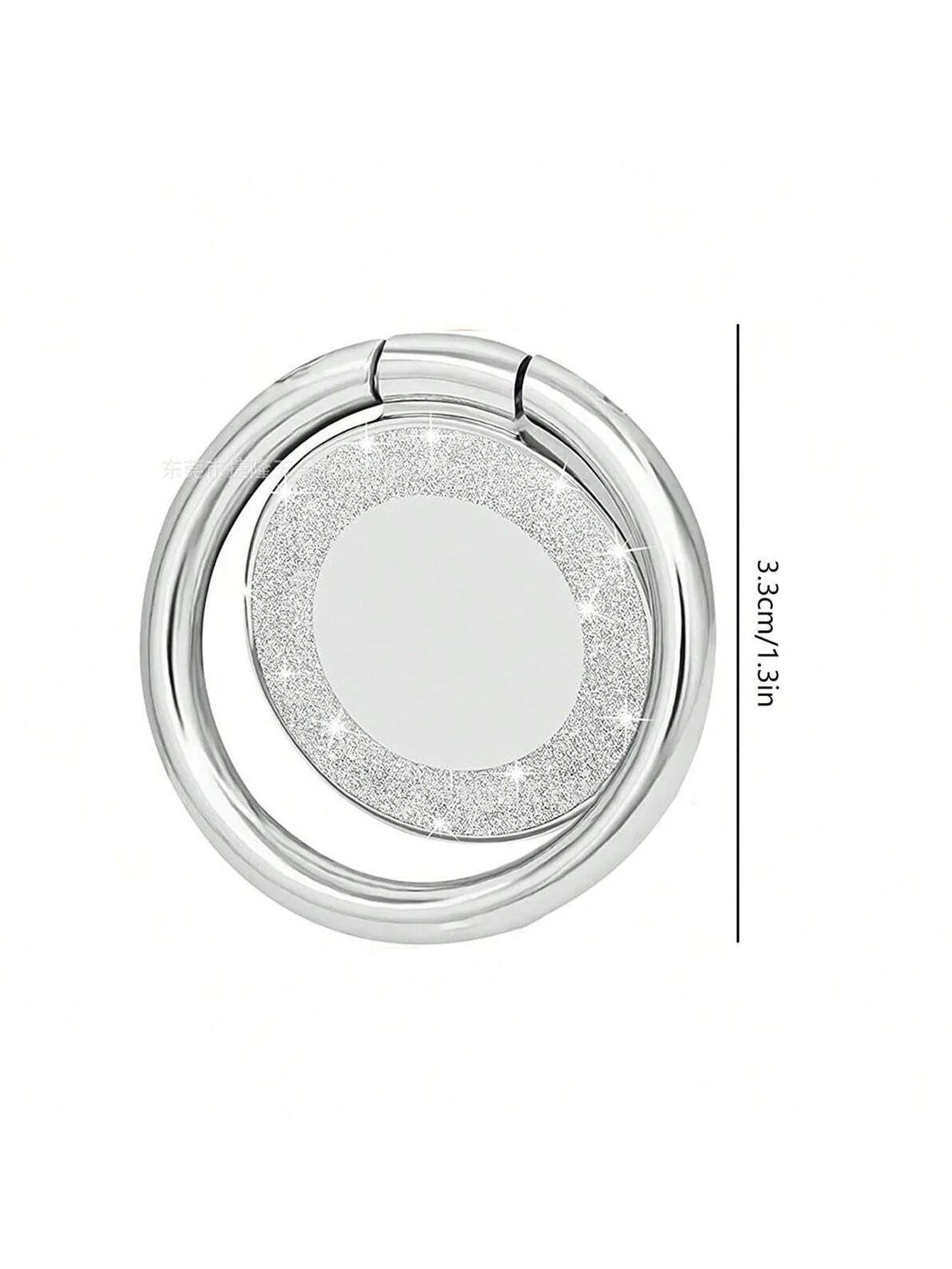 Round Foldable Zinc Alloy Phone Ring Holder 360 1 Rotating Magnetic Qme