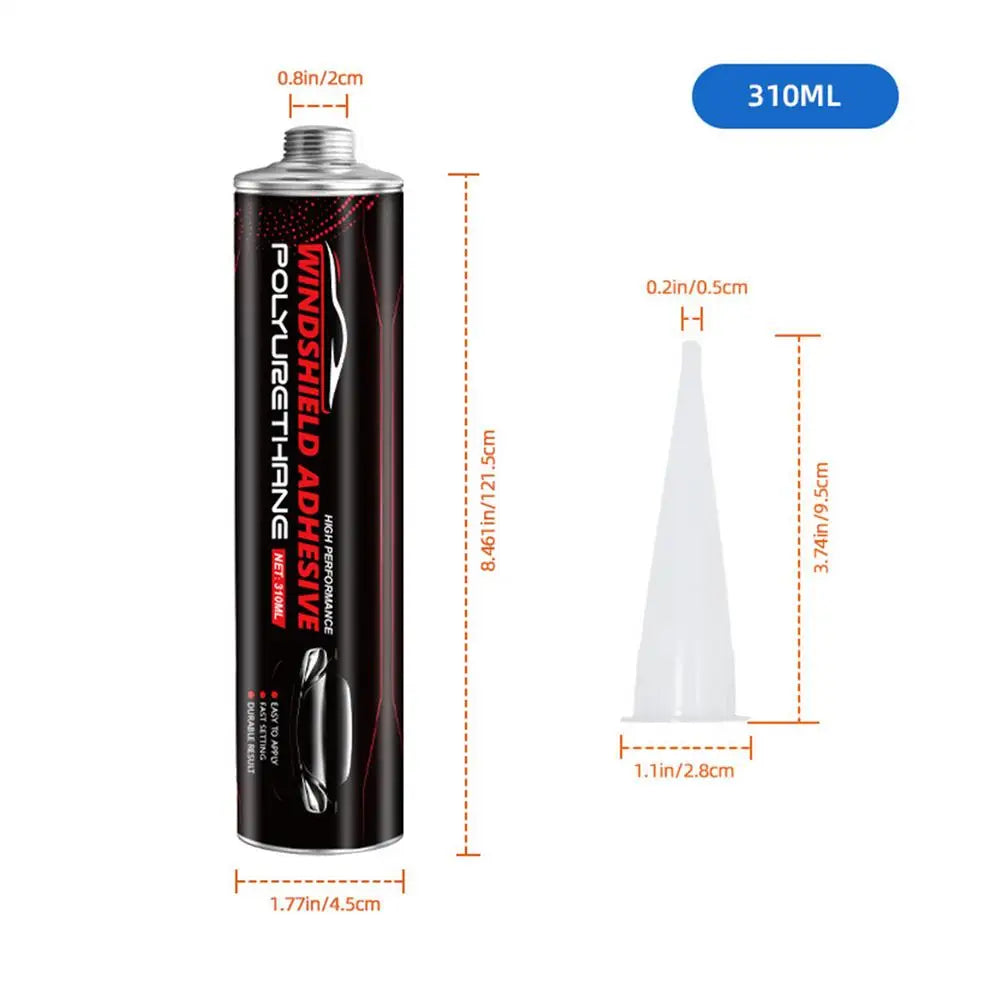 Windshield Sealant 310ml Window Repair Sealant Windshield Trim Adhesive for Sedan SUV RV Truck Automotive Home Outdoor Garage Qme 310ml