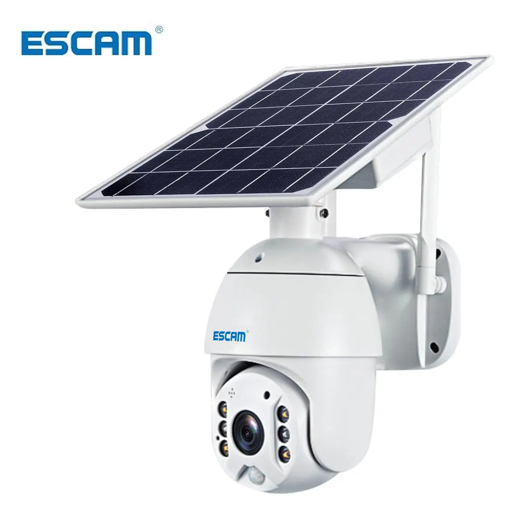 ESCAM QF280 1080p Wifi Version Shell Solar Security Camera Outdoor Surveillance Waterproof CCTV Camera Smart Home Two-way Voice Qme