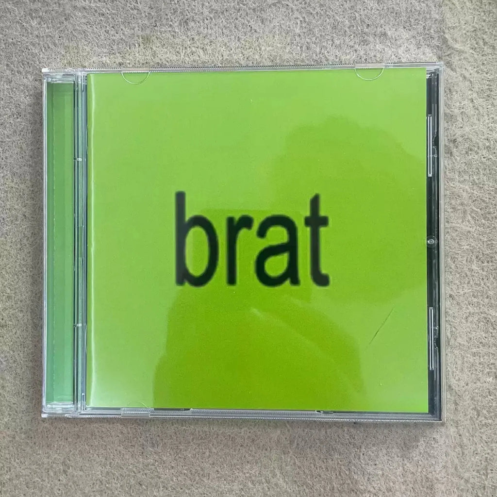 Western Electronic Music CD, Minimalist Fluorescent Green Solid Color Lettering Cover, Avant-Garde High-Energy Track Collection Qme Music CD