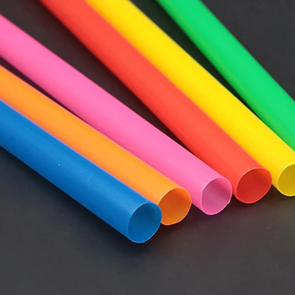 100pcs 210x11mm Straws Big Milkshake Straws Smoothie Straws Beverage Thick Straw For Boba Tea Milkshake Bar Accessories Qme