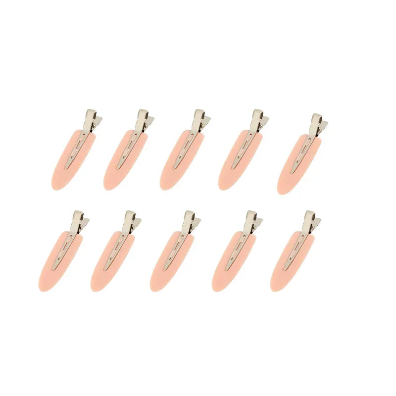 10pcs/set No Crease Basic Hair Clips For Women Girls Hair Styling Makeup No Bend Hairpins Barrettes Fashion Hair Accessories Qme 10pcs pink