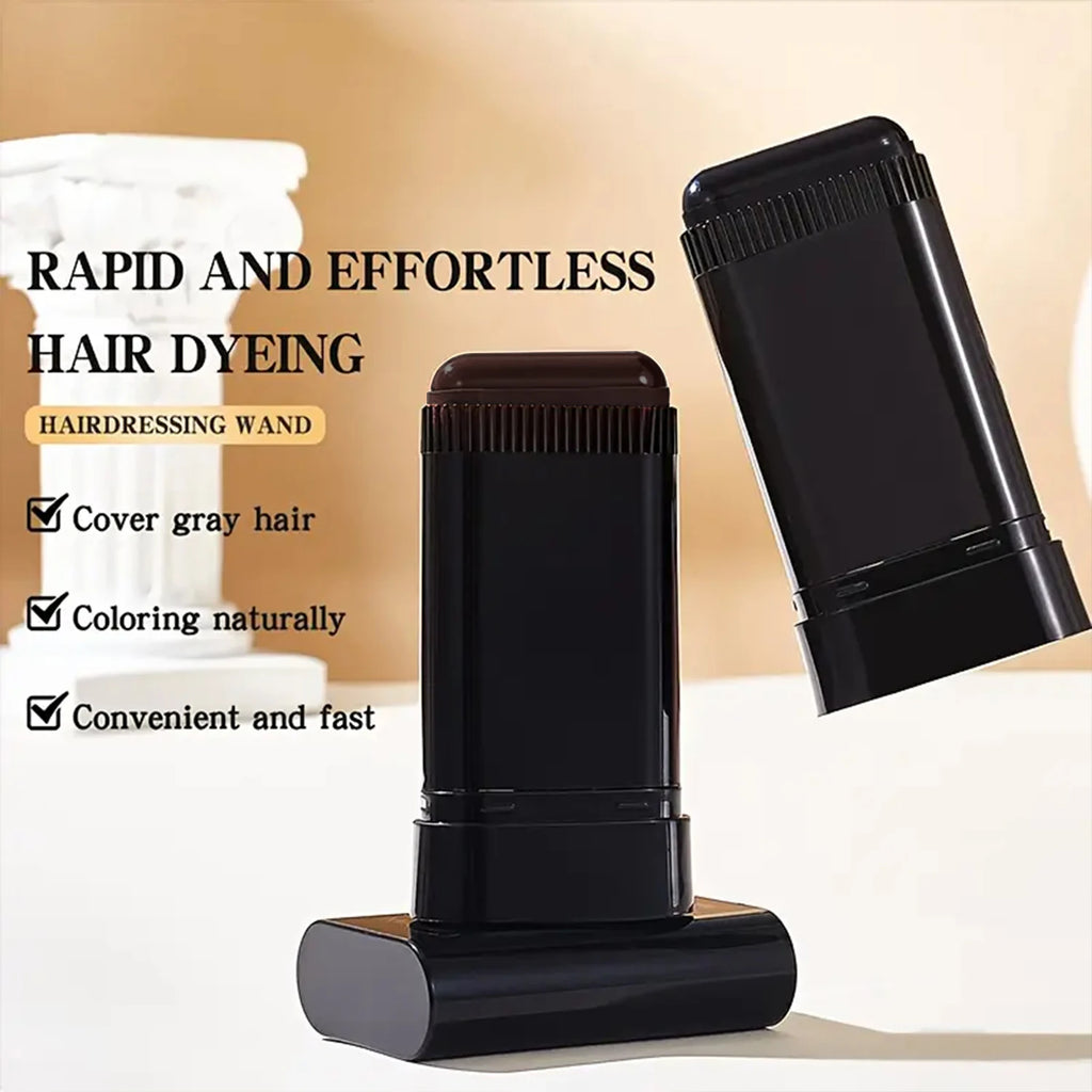 20g Quick Hair Dye Stick, Long-Lasting Effect, Portable Brush Design, Easy to Touch up Color Anytime at Home or on the Go, Suitable for Brown and Black Hair Qme