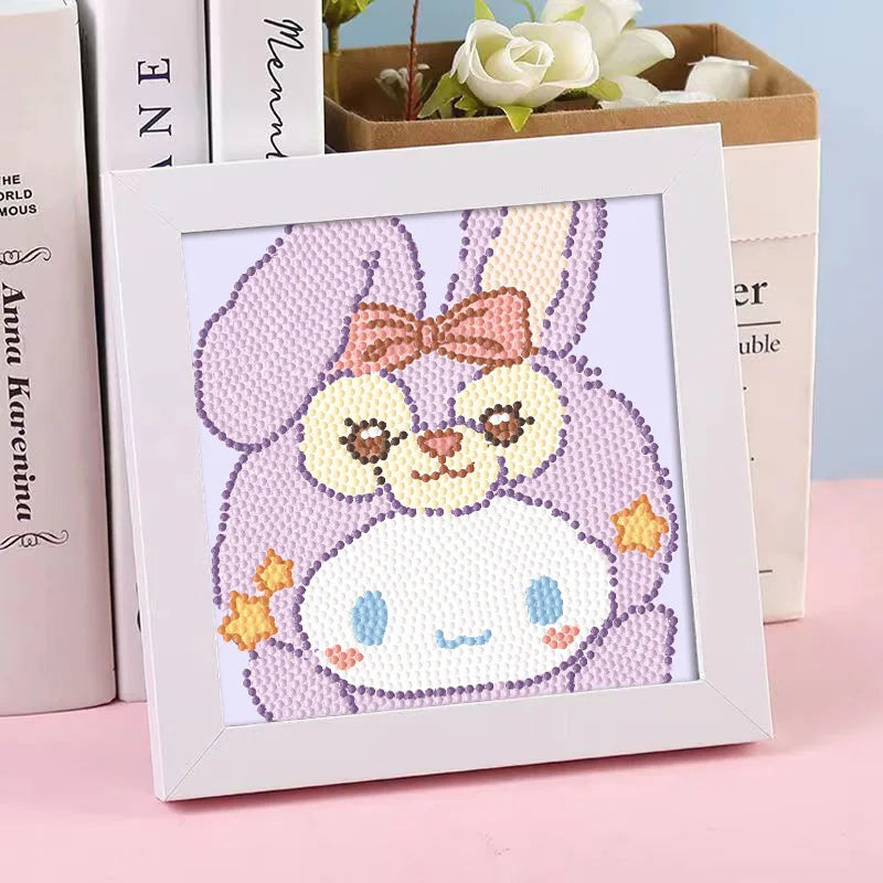 Hello Kitty Kuromi Diamond Painting DIY Craft Frame Cartoon Students