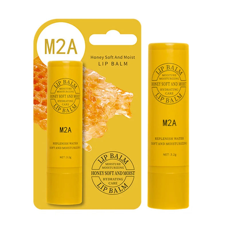 Long-lasting Moisturizing Lip Balm Lightens Lines Softens Repairs Qme yellow tube