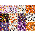 12 Sheets Halloween Theme Wrapping Papers Ghost Skull Spider Web Pattern Gift Wrap Tissue Paper DIY Craft Scrapbooking Supplies Qme colorful