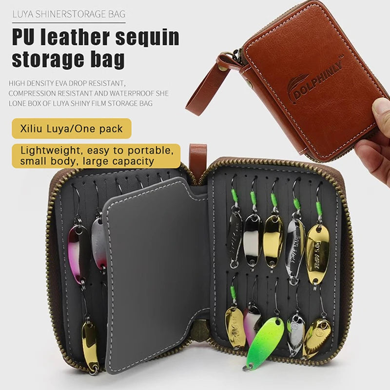 Fishing Lure Bag Spoon Bait Wallet Trout Artificial Crank Pesca Tackle Qme