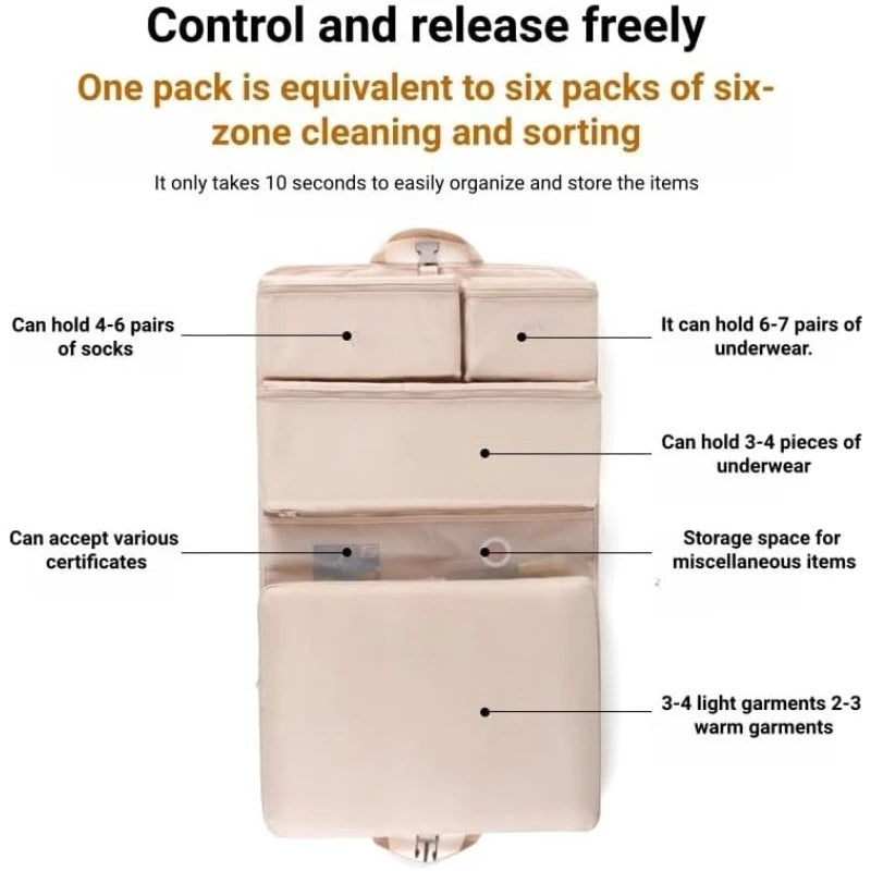 Six-in-one Foldable Travel Storage Bags Clothes Portable Organizer Qme
