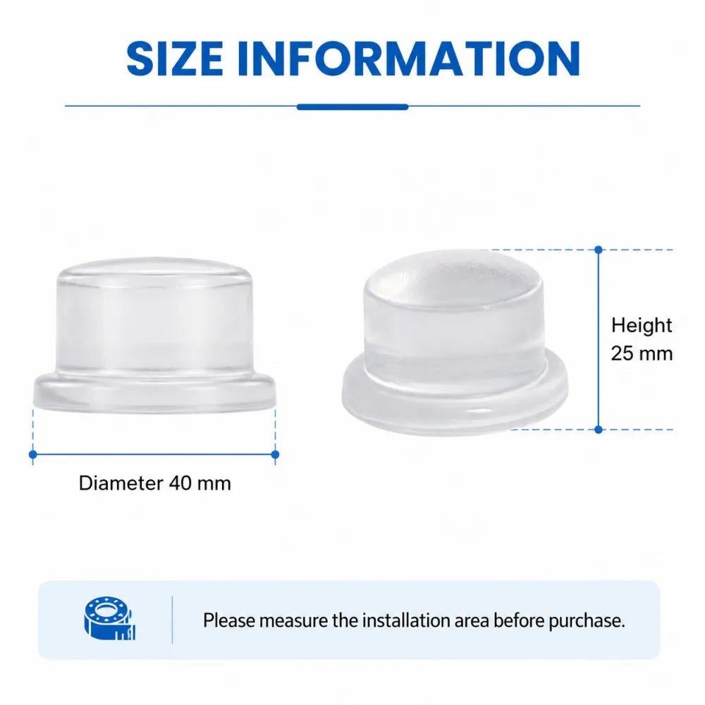 1-8Pcs Clear Soft Silicone Door Stopper Anti Collision Wall Guard Adhesive Rubber Bumper Protector For Door Handle Cabinet Qme