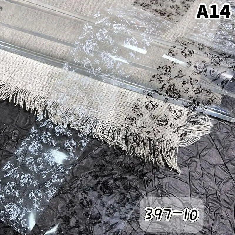 Butterfly Flower Nail Transfer Foils Sticker Paper 50 Bow Floral Qme A14