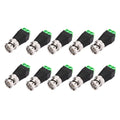 50PSC BNC Connectors DIY for Surveillance Camera CCTV System Accessories Coax CAT5 Qme 50PCS