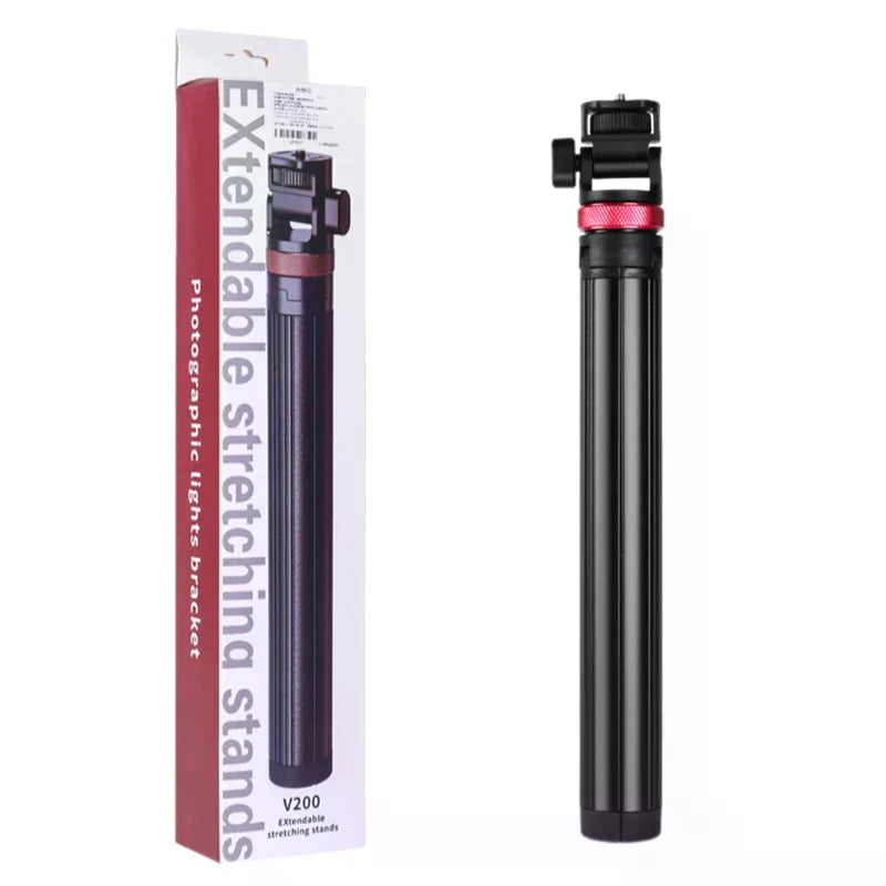 V-200 Light Stand Tripod Phone Clip Action Camera Handheld COB Qme