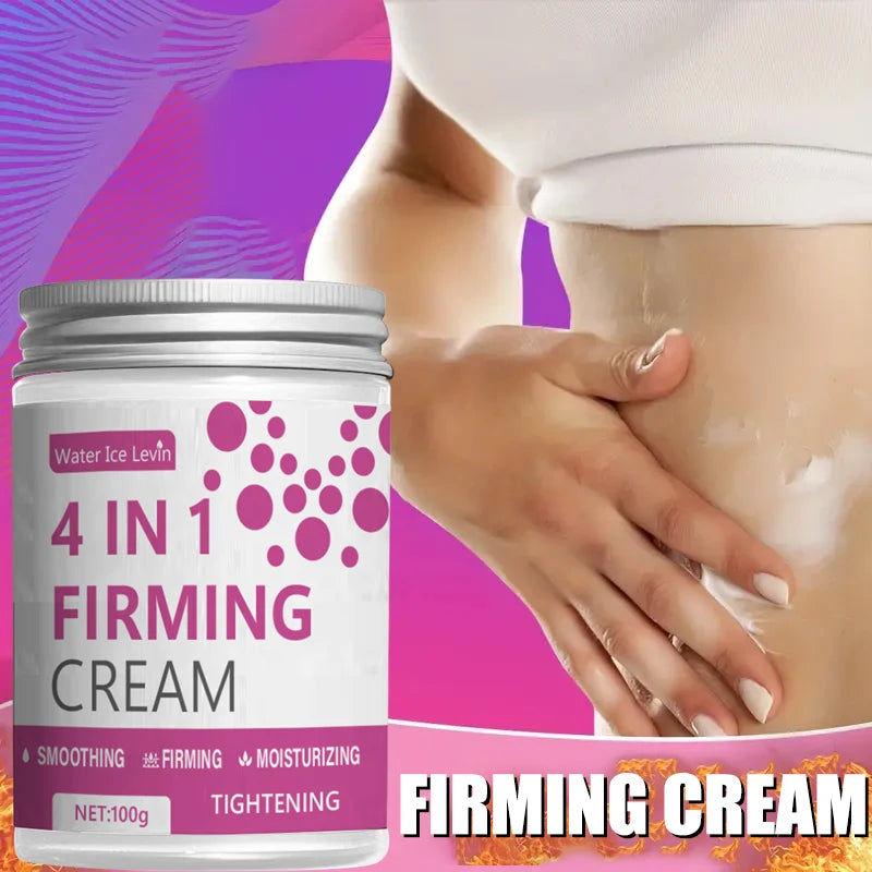4 in 1 Firming Cream with Ginger, Aloe Vera and Coffee Extracts - Moisturizing Body Firming Cream for Abdomen, Arms and Legs Qme