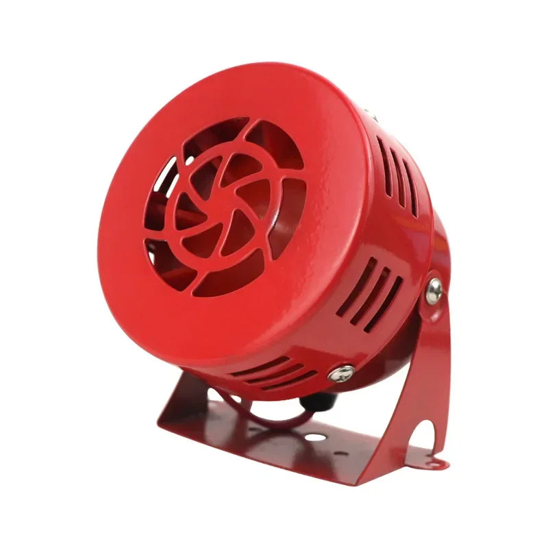 Car Horn Motorcycle Driven Air Raid Siren Metal Horn 12V Auto Air Raid Retro Siren Horn for Truck Boat Yacht Trailer RV Qme