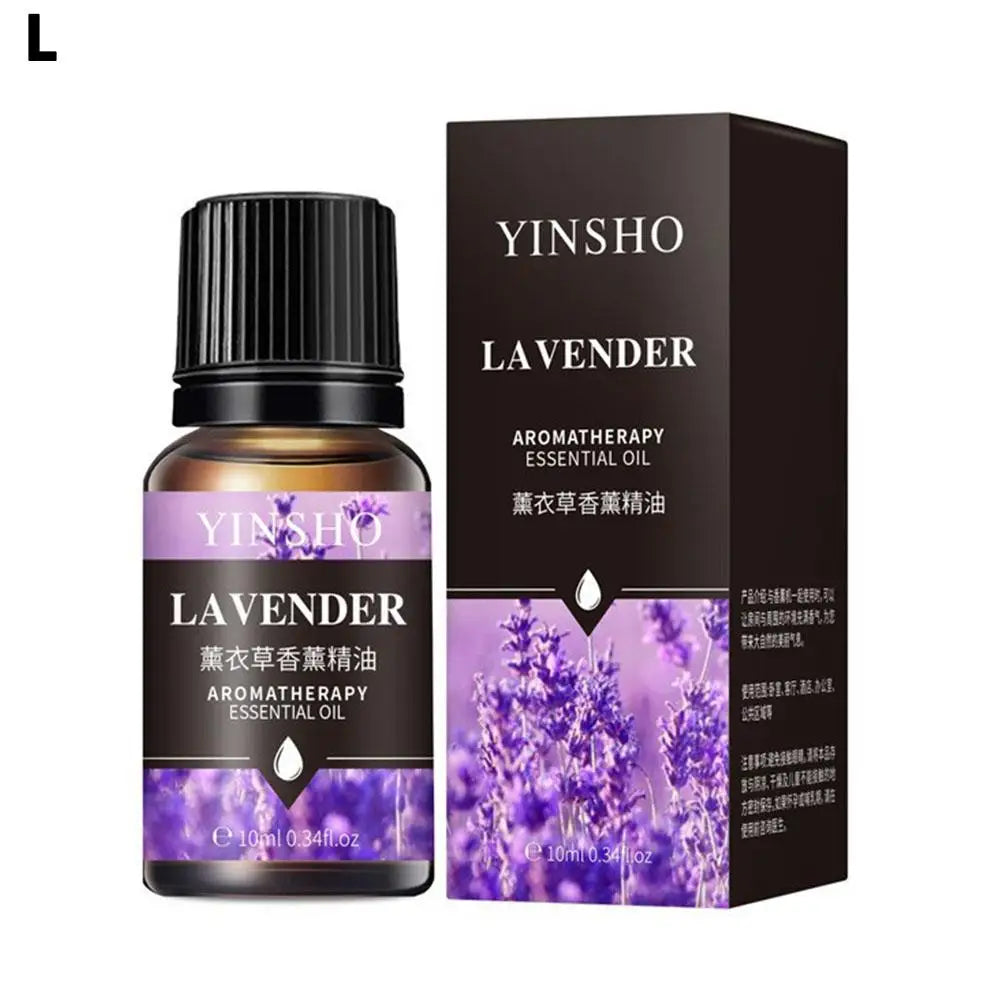 16 Flavors 10ml Essential Oils For Aroma Diffuser AirHumidifier Home Water-soluble Lavender Rose Eucalyptus White Peach Oolong Qme Lavender