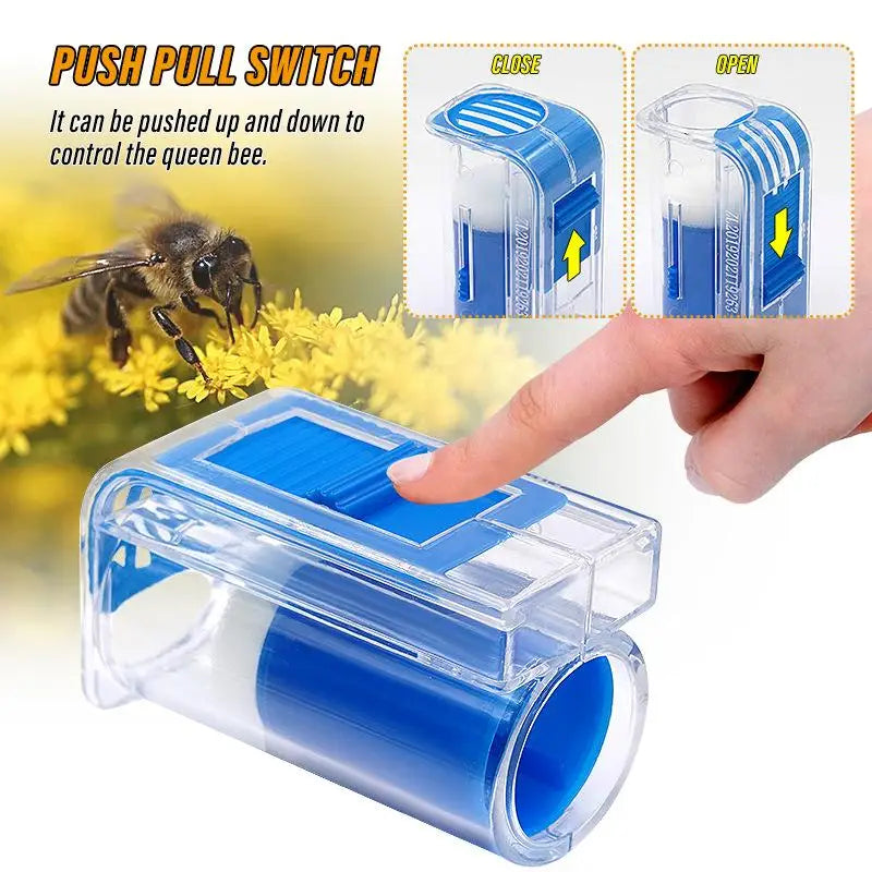 Queen Bee Marking Bottle Plastic Cage Catcher Marker Tool Beekeeping Qme