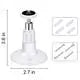 10pcs Camera Wall Mount Bracket 360 Degree Rotating Stable Plastic For Indoor Outdoor Qme WHITE