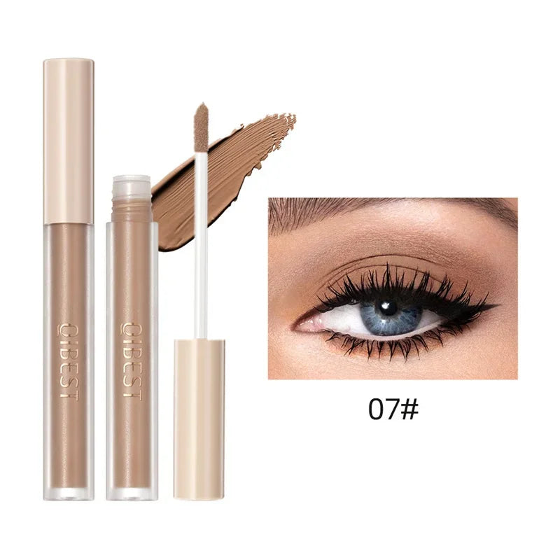 8 Colors Matte Nude Eye Bronzer Liquid Eyeshadow Waterproof Long Lasting Eye Shdaow Natural Cheek Contour Woman Makeup Cosmetic Qme 07 1PCS