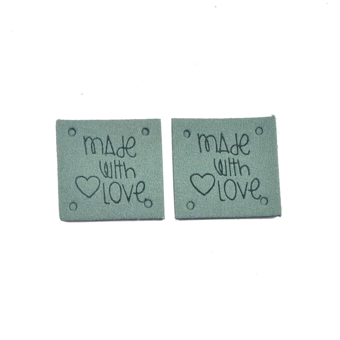 20Pcs 2.5cm Colorful Square Leather Letter Embossed Labels For Garments Bag Handmade Accessories Sewing Clothes Decoration c4015 Qme 3-20Pcs