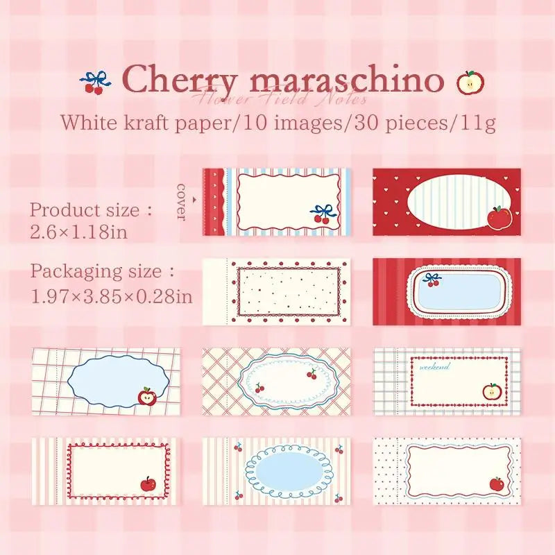 Vintage Border Note Stickers Tear Resistant DIY Decor Scrapbooking Qme A6