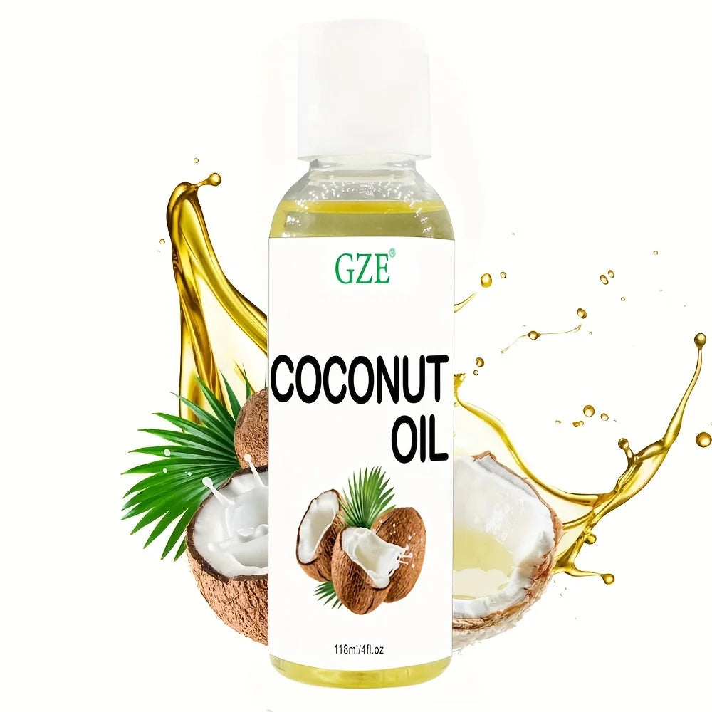 GZE Fractionated Coconut Oil - Relaxing Massage Oil, Liquid Carrier Oil for Diluting Essential Oils - Skin,Moisturizer Softener Qme