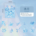 20 Sheets Broken Crystal Graffiti Stickers for DIY Scrapbook Suitcase Phone Laptop Guitar Decorative Stationery Office Supplies Qme A