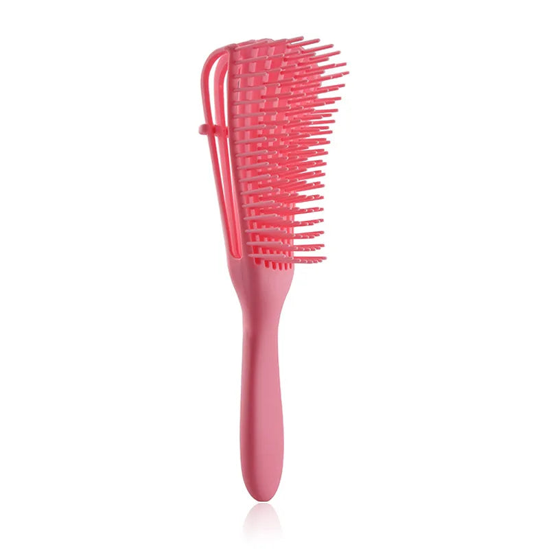 Octopus Comb Ladies Shampoo Shun Hair Hairdressing Big Bend Straight Qme Pink