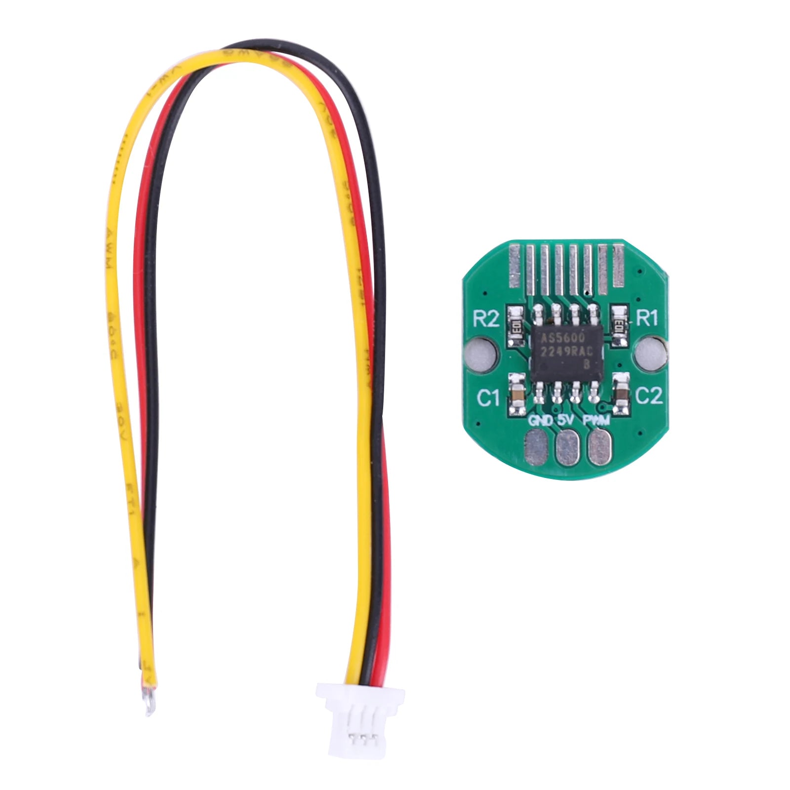 AS5600 Magnetic Rotary Encoder High Precision 12-Bit Magnetic Position Sensor Encoder with 3-pin Wire for Brushless Gimbal Motor Qme green