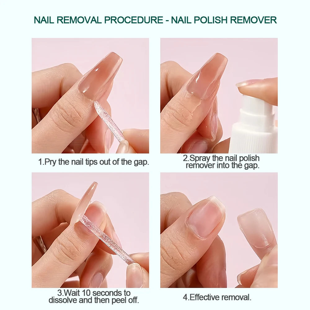 Nailpop UV Cured Nail Adhesive Tabs Sticky Breathable Double Sided Qme