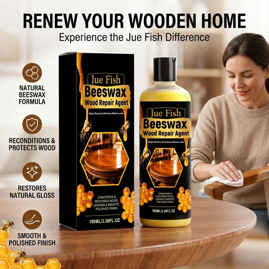 Beeswax Wood Repair Agent Removing Scratches Polishing Restoring Luster Wooden Furniture Maintenance Multi-purpose Wood Care Oil Qme