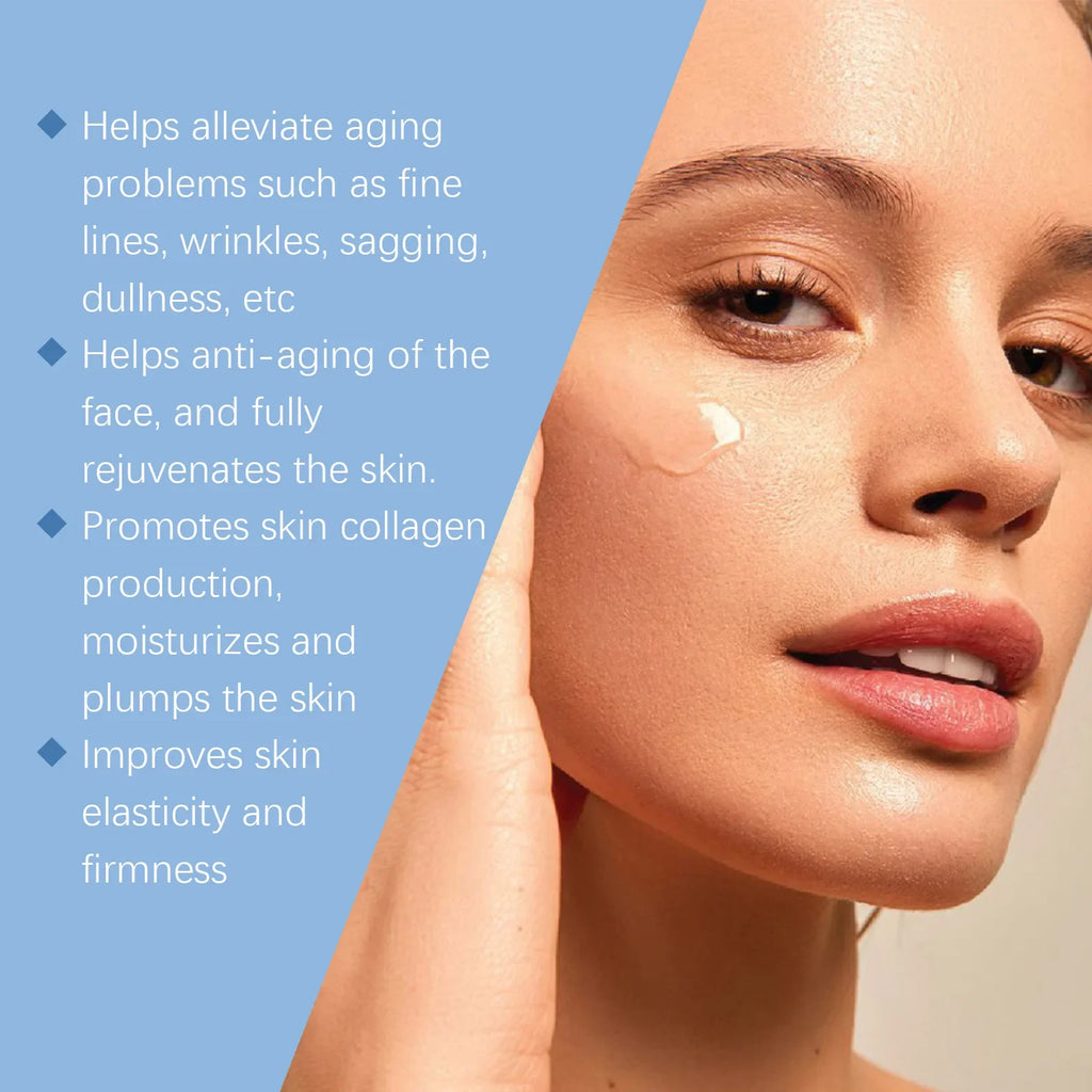 Blue Copper Peptide Serum Firming Fade Fine Lines Shrink Pores Skin Care Rejuvenation Smooth Brightening Spot Moisturizing Serum Qme