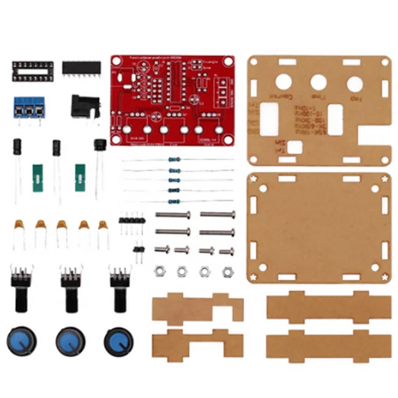 XR2206 High Precision Signal Generator DIY Kit Function Generator Sine Triangle Square Waves Adjustable Frequency Qme