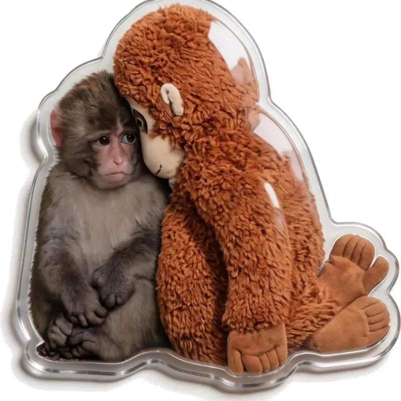 Creative Monkey Refrigerator Magnet, Magnetic Memo Message Holder, Unique Animal Home Decor Peg Qme one size A1