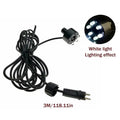 1PC Underwater 6-LED Light Ring For Fountain Fish Pond Water Garden AC Adapter Warm White/White Fountain Light Ornament. Qme A1