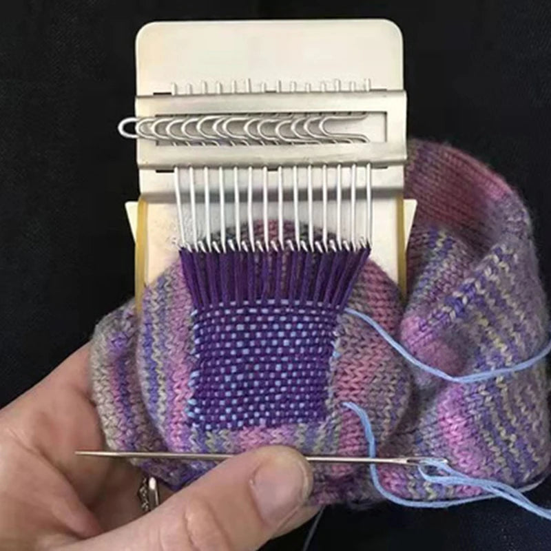Diy Creative Braiding Patching Machine Hand Knitting Wooden Speed Weve Type Small Loom Tool Stitching And Knitting Loom. Qme