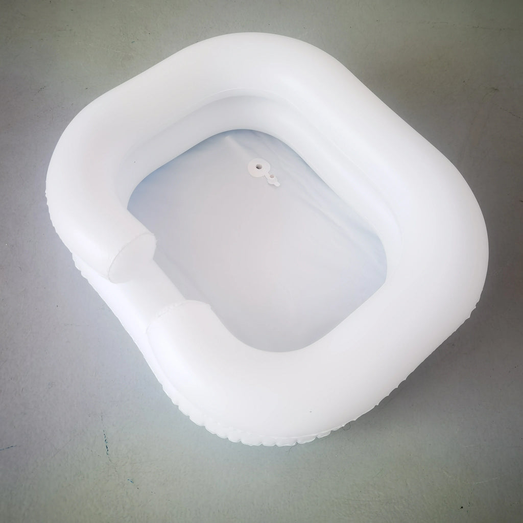Factory spot PVC inflatable shampoo basin Environmental health care shampoo foot basin Convenient square shampoo basin Qme