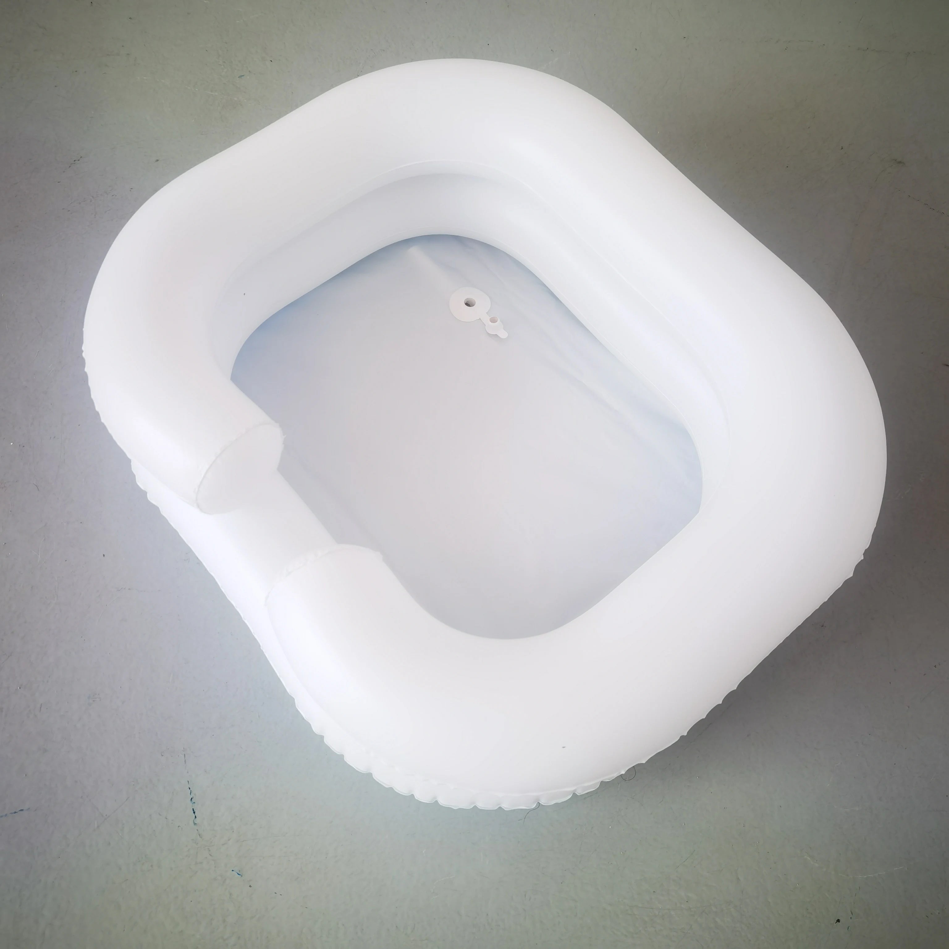 Factory spot PVC inflatable shampoo basin Environmental health care shampoo foot basin Convenient square shampoo basin Qme
