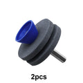 Lawn Mower Blade Sharpener Grinding Wheel Drill Bit 7mm Shaft Multilayer Abrasive Stone for Garden Scythe Axe Knife Sharpening Qme 56mm Grey 2pcs