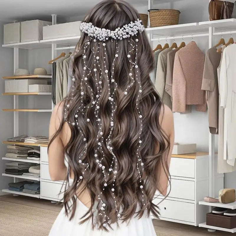 Pearl Hair Comb Bridal Accessories Decorative Headpiece Exquisite Qme