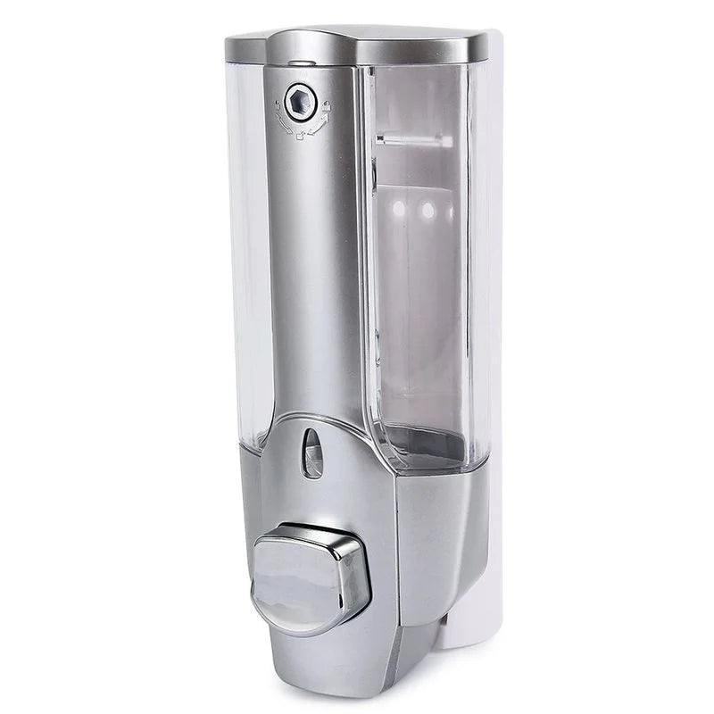Hand Soap Shampoo Dispenser Wall Mount Shower Liquid Dispensers Qme Silver