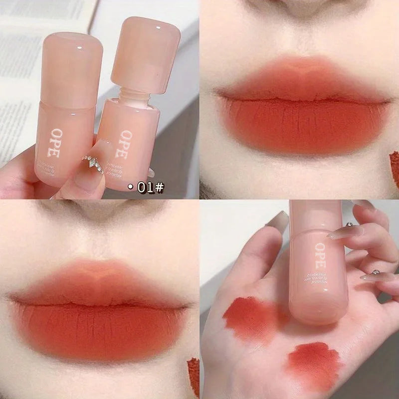 Matte Lip Glaze Long-lasting Waterproof Lipstick Anti-smudge Velvet Qme A4-07-01