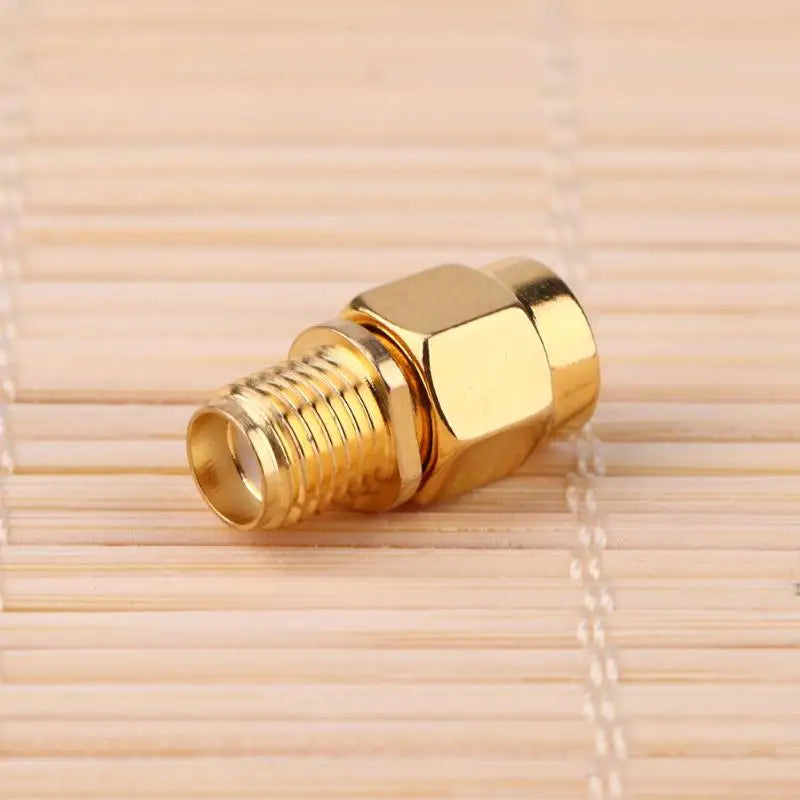 10 Pieces RF SMA Connector RP SMA Female to SMA Male Plug Connectors Adapter Gold Plated Straight Coaxial RF Adapters Qme