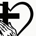 Christian Wall Sculpture Religion Inspiring Heart Art Iron Dining Qme 30cm China Mainland