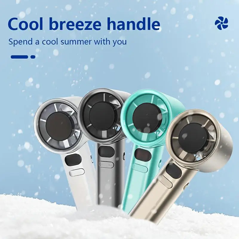 Summer 120-speed Turbine Mini Fan USB Rechargeable High-power Outdoor Qme