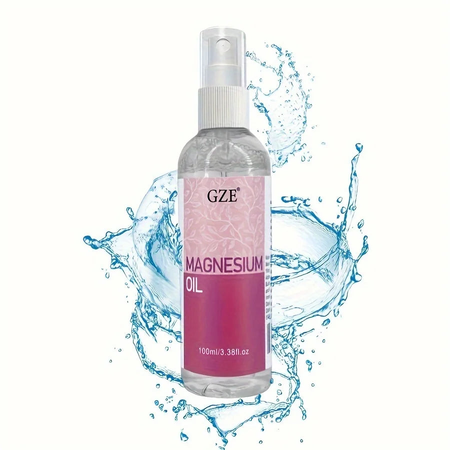 GZE Magnesium Oil Spray Less Itchy - Use as Magnesium Spray Deodorant Get Healthy Hair & Skin and Sleep Better Qme