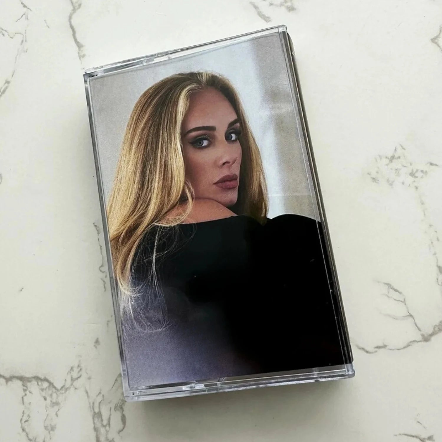 Soulful Pop Hits Cassette Tape, Portrait Close-Up Art Cover, High-Fidelity Analog Audio Media for Music Fans & Home Decor Qme