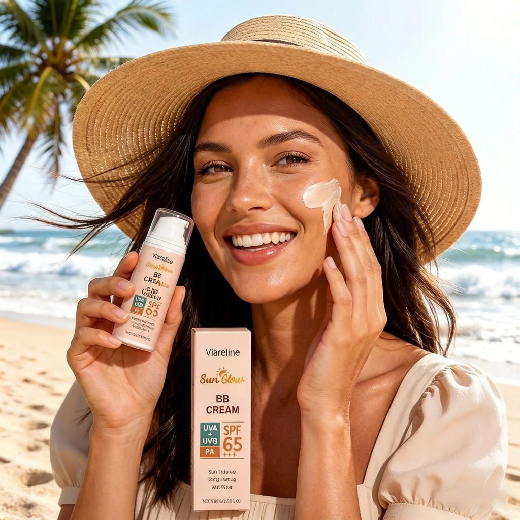 Lightweight Hydrating Tinted BB Cream - Non Greasy Protective Summer Outdoor Facial Defense Daily Face Makeup Base Foundation Qme 1pc