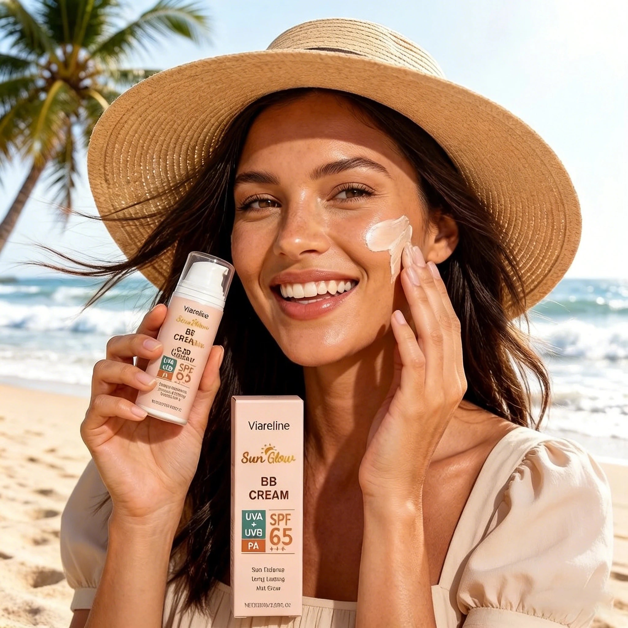 Lightweight Hydrating Tinted BB Cream - Non Greasy Protective Summer Outdoor Facial Defense Daily Face Makeup Base Foundation Qme 1pc