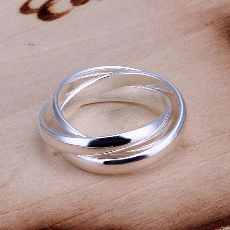 Cute Women Lady Wedding Beautiful Charm Fashion Women 925 Sterling Silver Rings Jewelry Cute Lover Gift Qme