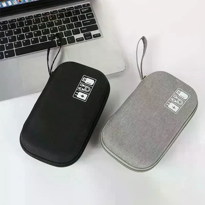 Travel Portable Digital Accessories Storage Bag Organizer Of Mobile Phone Bag U Disk Charging Bank Mobile Data Cable Storage Bag Qme